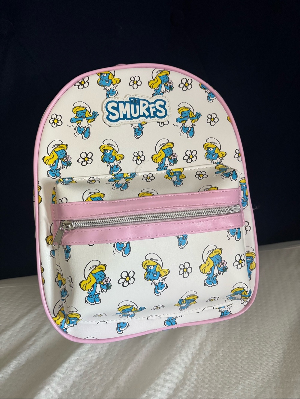 The Smurfs Smurfette Mini Backpack - White & Pink